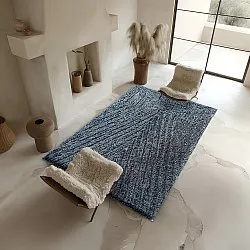 Ryamattor - Kendra Natural Cotton Shaggy (grå/svart)