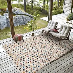 Ryamattor - Litton Natural Cotton Shaggy (beige/multi)