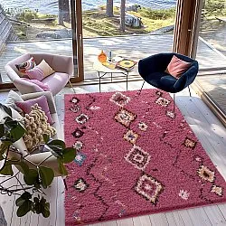 Ryamattor - Nyle Natural Cotton Shaggy (rosa/multi)