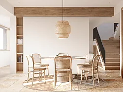 Rund matta - Amasra (beige)