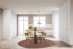 Rund matta - Hamilton (Deep Taupe)