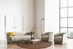 Rund matta - Hamilton (Deep Taupe)