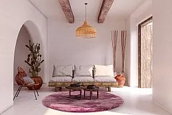 Runda mattor - Aranga Super Soft Fur (rose)