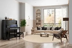 Rund matta (sisal) - Agave (naturvit)