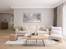 Shaggy Indoor-Outdoor - Kendall (cream/grå)
