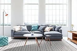 Shaggy Indoor-Outdoor - Kendall (cream/grå)