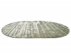Oval viskosmatta - Jodhpur Special Luxury Edition (grön)