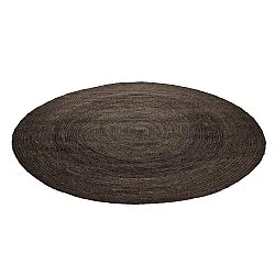 Rund jutematta - Amasia (mörk taupe)