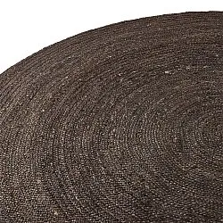 Rund jutematta - Amasia (mörk taupe)
