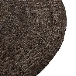 Rund jutematta - Amasia (mörk taupe)