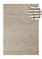 Jutematta - Bally Jute/wool Bubble (natur/vit)