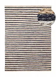 Jutematta - Howrah Braided Jute (natur/vit/svart)