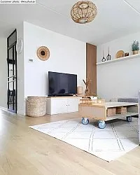 Inomhus- utomhusmatta - Brussels Diamond (vit)