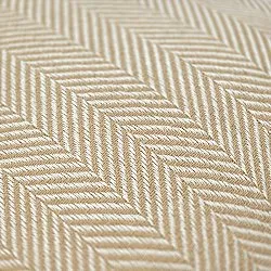 Kuddfodral - Denisa Fishbone (beige/vit)