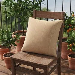 Kuddfodral - Martina Stripe (beige/vit)