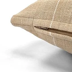 Kuddfodral - Martina Stripe (beige/vit)