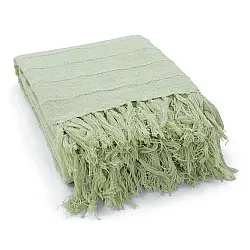 Filtar - Nalani cotton throw (ljusgrön)
