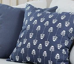 Kuddfodral 2-pack - Sari (blå)