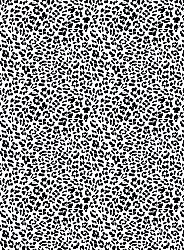 Wiltonmatta - Leopard (svart/vit)