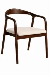 Karmstol - Aspa (mörkbrun/beige) - 2 st