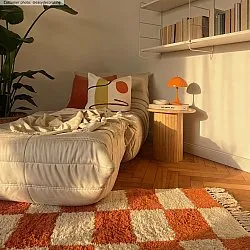 Ryamattor - Maranello Natural Cotton Shaggy (orange)