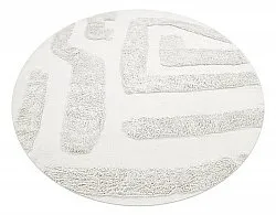 Rund matta - Alexa Natural Cotton Shaggy (offwhite)