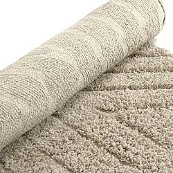Rund matta - Amberley Natural Cotton Shaggy (beige)