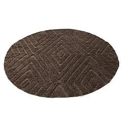 Rund matta - Amberley Natural Cotton Shaggy (brun)