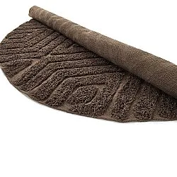 Rund matta - Amberley Natural Cotton Shaggy (brun)