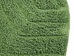 Rund matta - Amberley Natural Cotton Shaggy (grön)