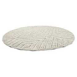 Rund matta - Amberley Natural Cotton Shaggy (offwhite)