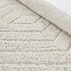 Rund matta - Amberley Natural Cotton Shaggy (offwhite)