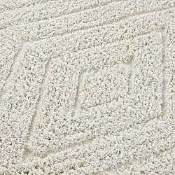 Rund matta - Amberley Natural Cotton Shaggy (offwhite)