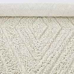 Rund matta - Amberley Natural Cotton Shaggy (offwhite)