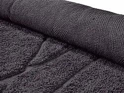 Rund matta - Andrea Natural Cotton Shaggy (svart)