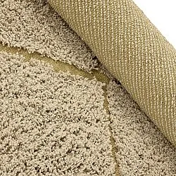 Rund matta - Bellevue Natural Cotton Shaggy (beige/brun)