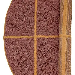 Rund matta - Bellevue Natural Cotton Shaggy (röd/orange)