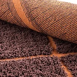 Ryamattor - Bellevue Natural Cotton Shaggy (röd/orange)