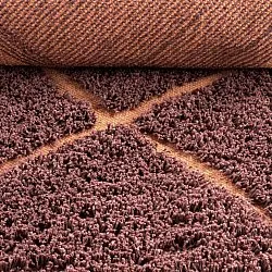Ryamattor - Bellevue Natural Cotton Shaggy (röd/orange)