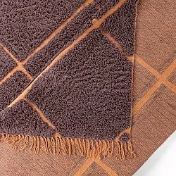 Ryamattor - Bellevue Natural Cotton Shaggy (röd/orange)
