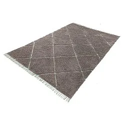 Ryamattor - Bellevue Natural Cotton Shaggy (taupe/grön)