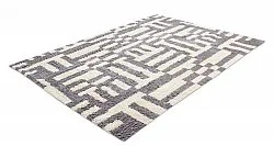 Ryamattor - Bergamo Natural Cotton Shaggy (grå/vit)