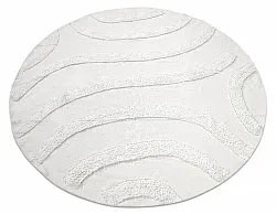 Rund matta - Bonnie Natural Cotton Shaggy (offwhite)