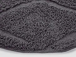 Rund matta - Brynn Natural Cotton Shaggy (svart)