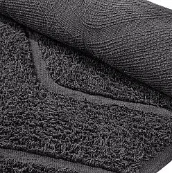 Rund matta - Brynn Natural Cotton Shaggy (svart)