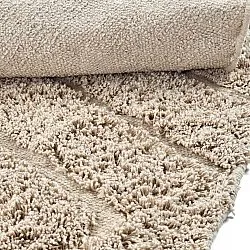 Rund matta - Conara Natural Cotton Shaggy (beige)