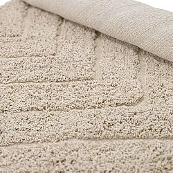 Rund matta - Conara Natural Cotton Shaggy (beige)
