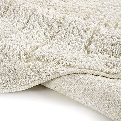 Rund matta - Conara Natural Cotton Shaggy (offwhite)