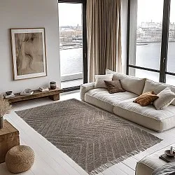 Ryamattor - Conara Natural Cotton Shaggy (taupe)
