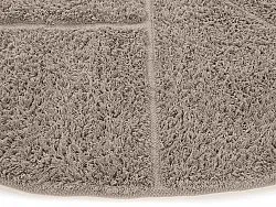 Rund matta - Cremona Natural Cotton Shaggy (taupe)